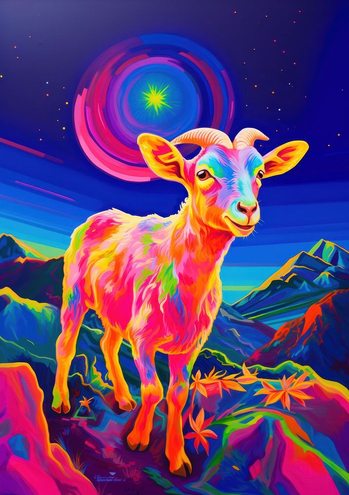 A goat livestock animal mammal. AI generated Image by rawpixel.