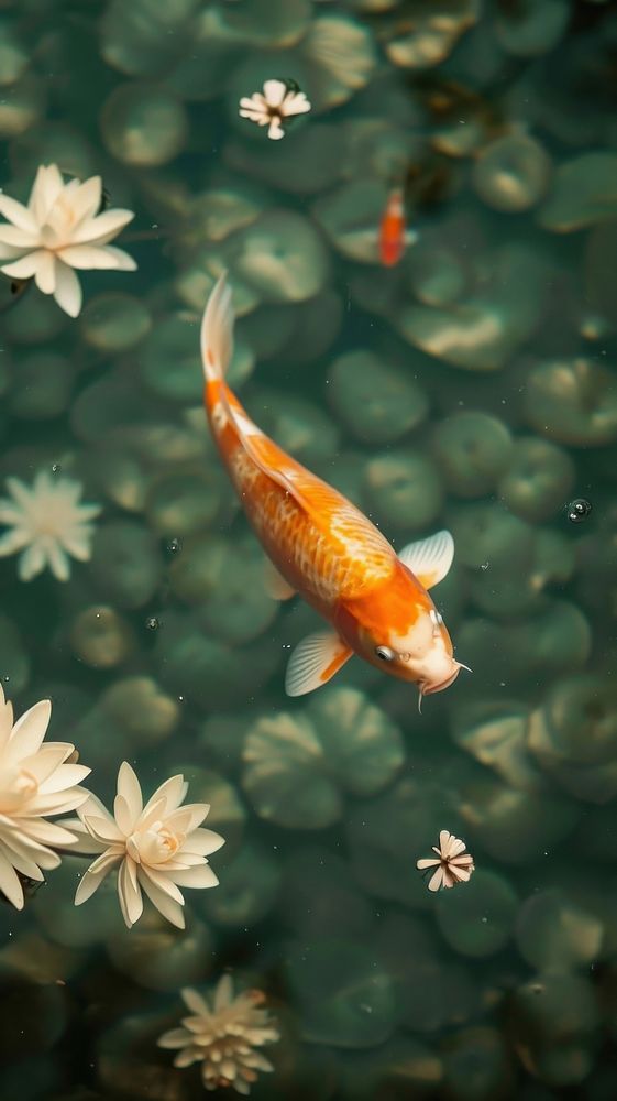 Koi fish animal carp underwater.