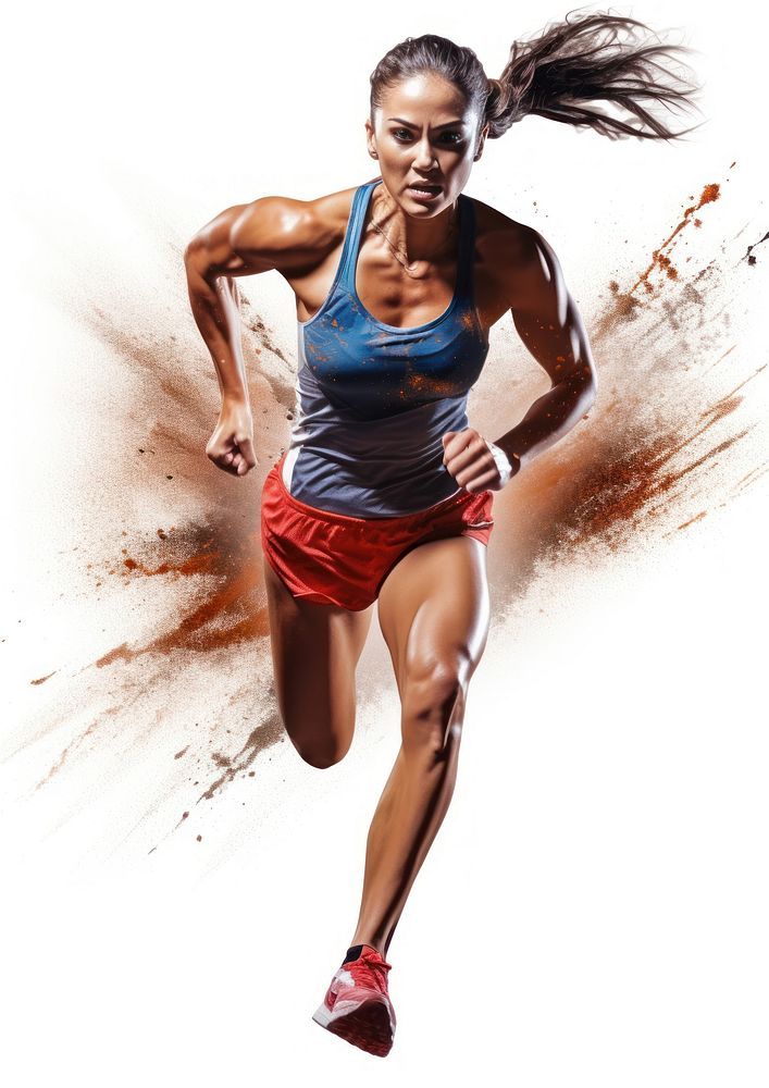 Woman athlete running jogging adult.