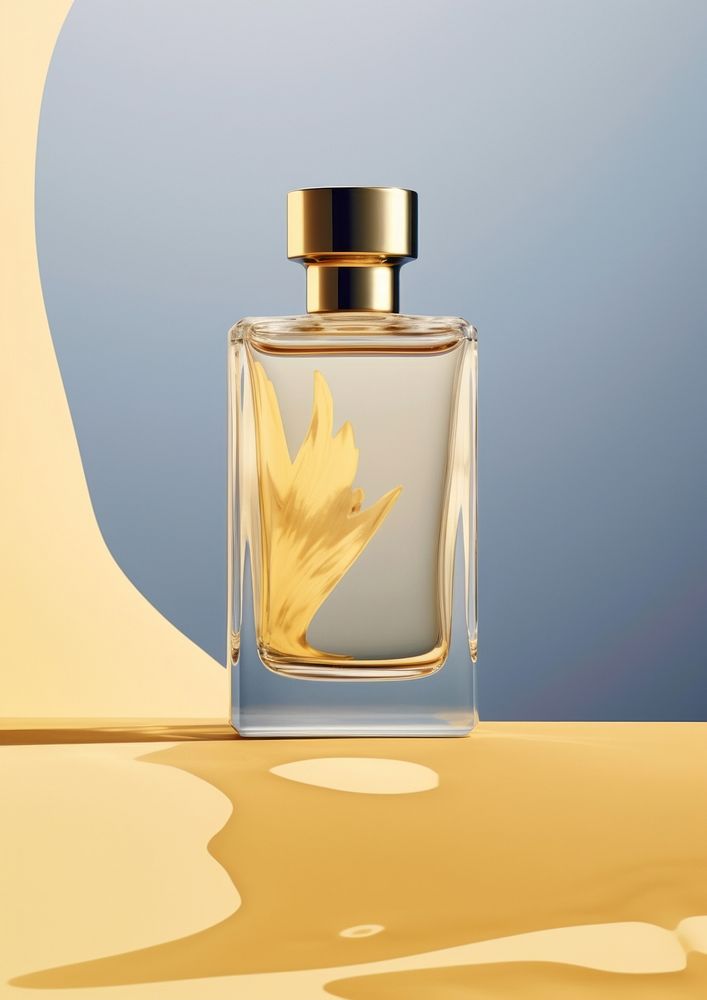 A perfume bottle cosmetics container lighting. AI generated Image by rawpixel.