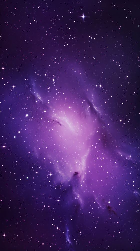  A purple galaxy full of stars astronomy nebula nature. AI generated Image by rawpixel.