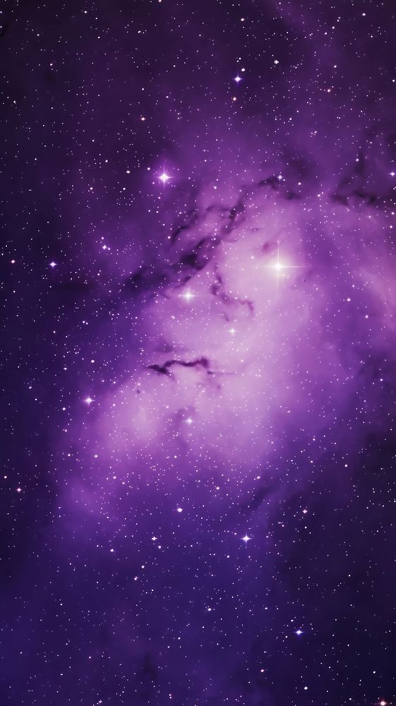  A purple galaxy full of stars astronomy outdoors nebula. AI generated Image by rawpixel.
