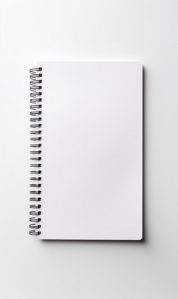 An empty notebook paper diary page publication.