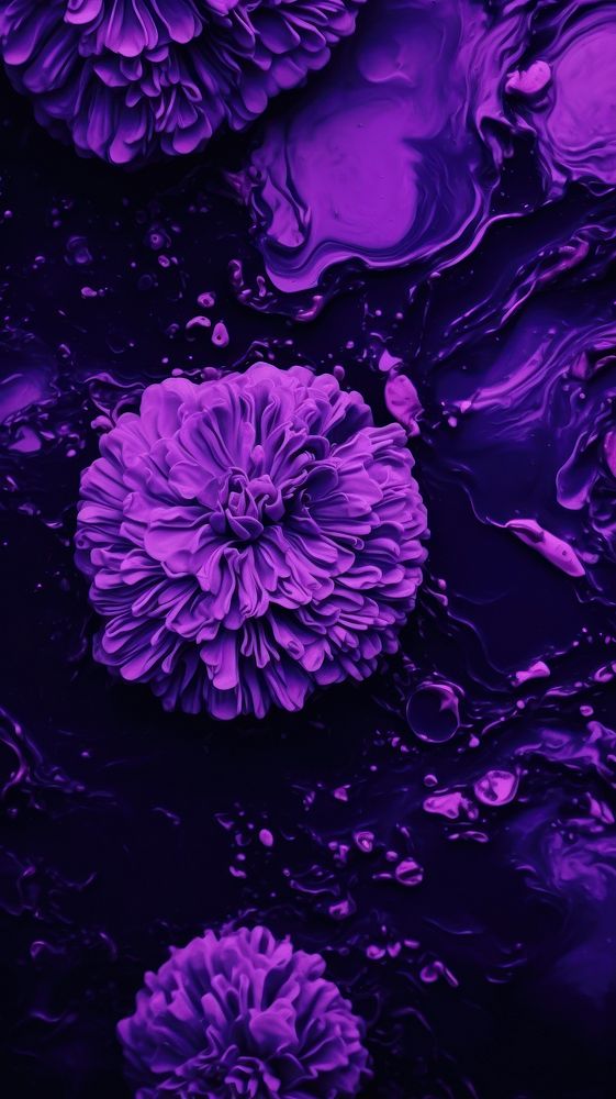  Purple color mix blue inflorescence backgrounds. AI generated Image by rawpixel.
