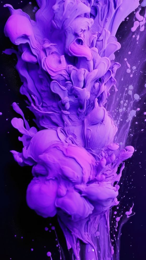  Purple color splash backgrounds creativity fragility. AI generated Image by rawpixel.