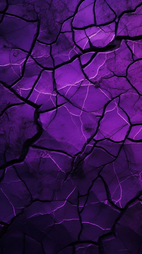  Purple stone crack outdoors nature thunderstorm. AI generated Image by rawpixel.