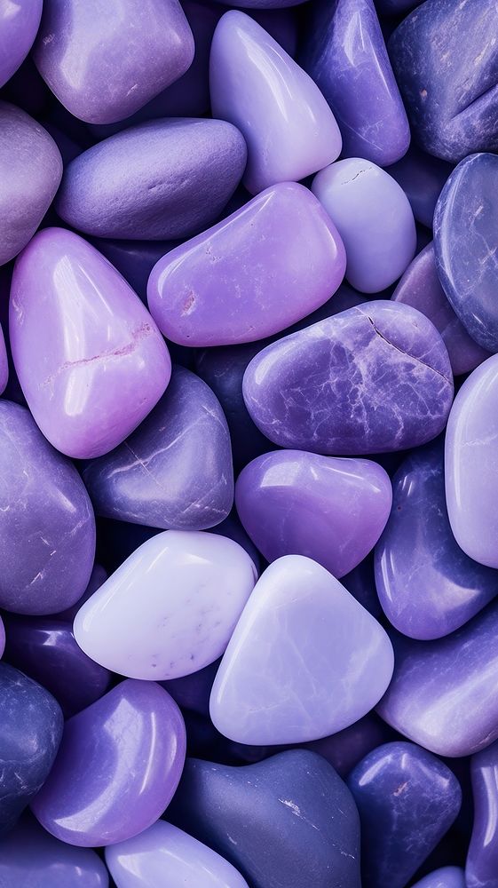  Purple stones pebble blue backgrounds. 