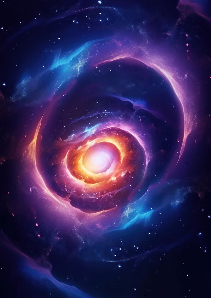 The cirlcle galaxy space astronomy universe. AI generated Image by rawpixel.