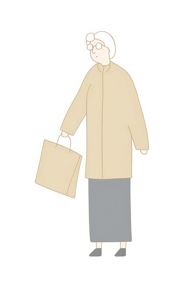 Old women bag shopping handbag.