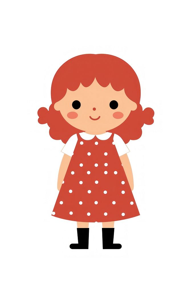 Flat design character kid cartoon pattern cute.