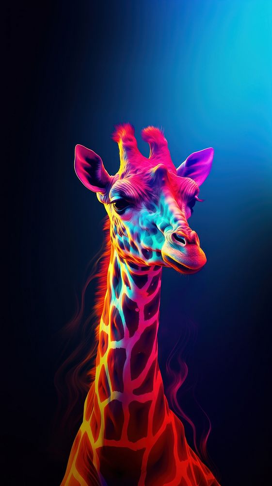 3d illustration of a giraffe wildlife animal mammal.