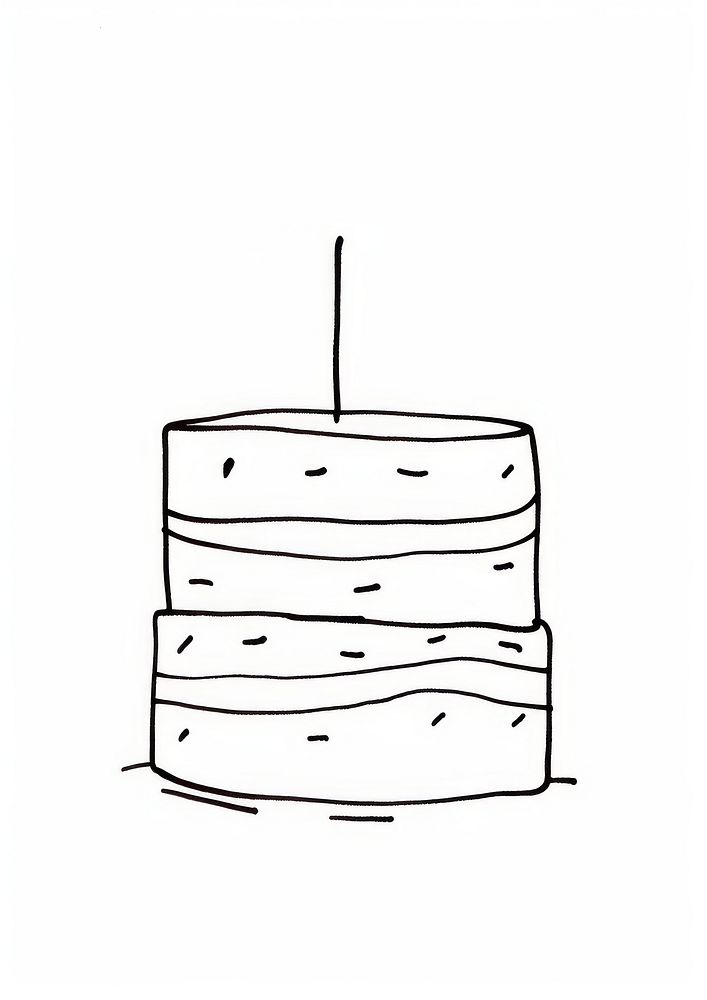Cake sketch drawing doodle.