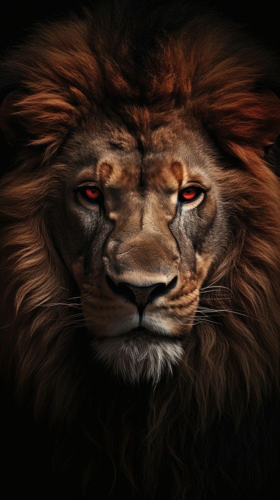 Closeup of lion wildlife mammal animal.