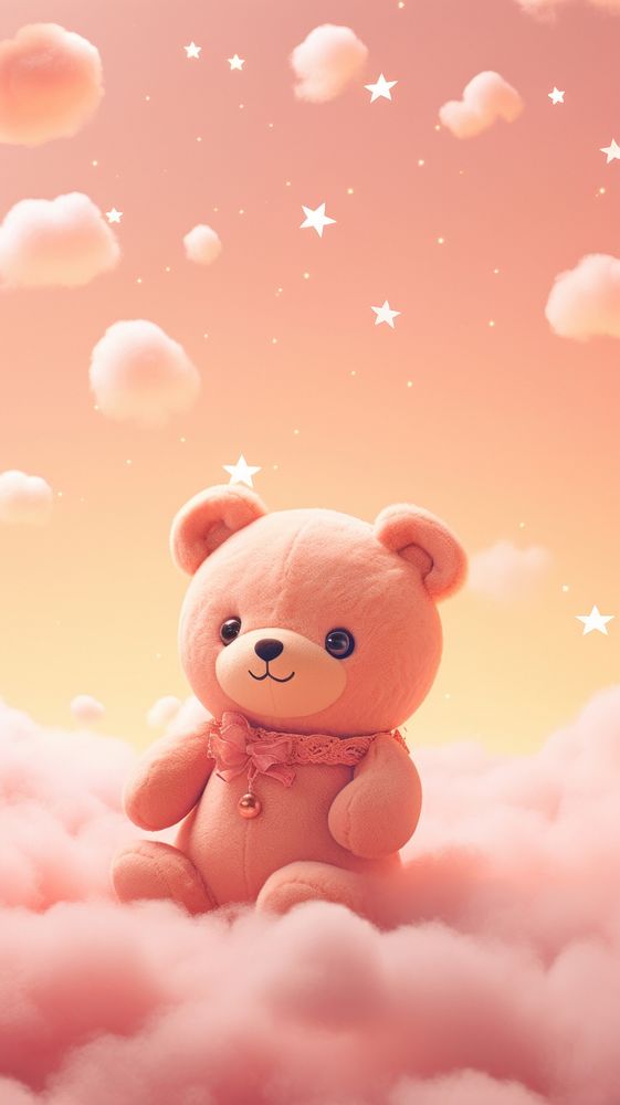 Cute bear cartoon toy representation.
