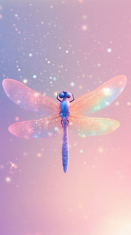 Cute dragonfly animal insect invertebrate.