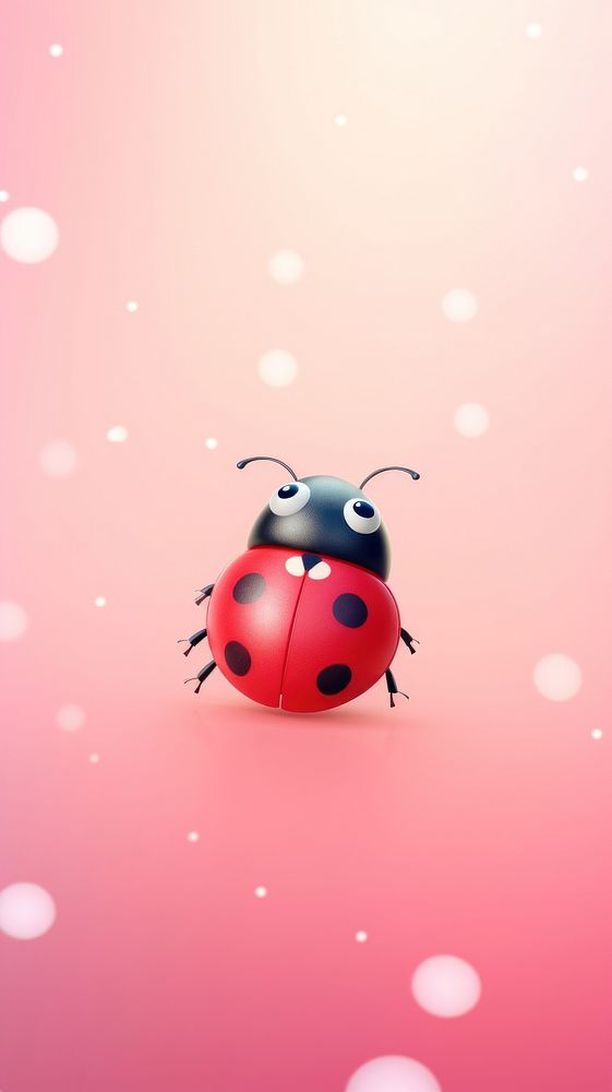 Cute ladybug cartoon animal insect.