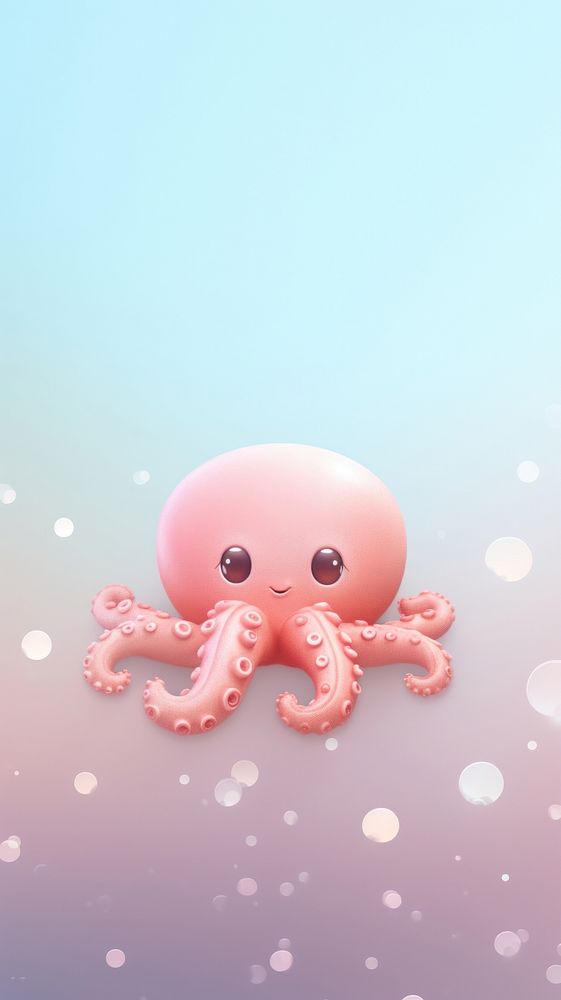 Cute octopus cartoon animal invertebrate.