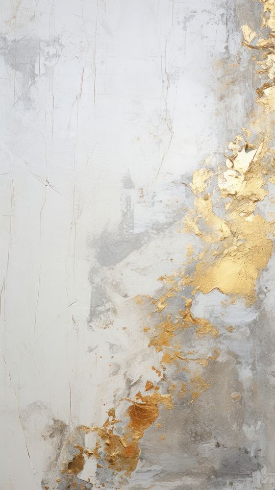 White and gold painting plaster rough. 