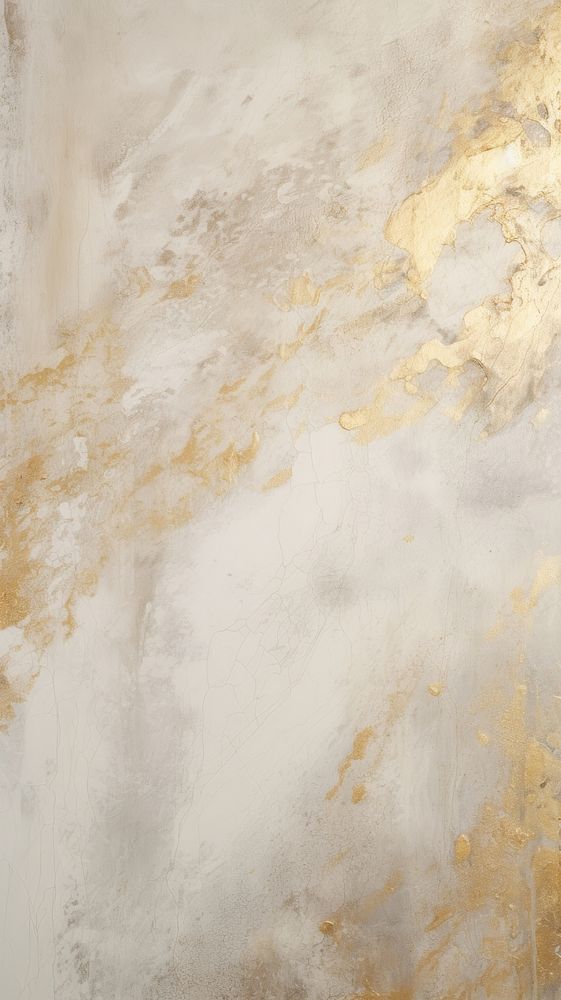 White and gold plaster rough paint. 