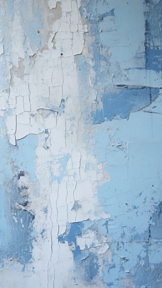 Blue plaster rough paint. AI generated Image by rawpixel.