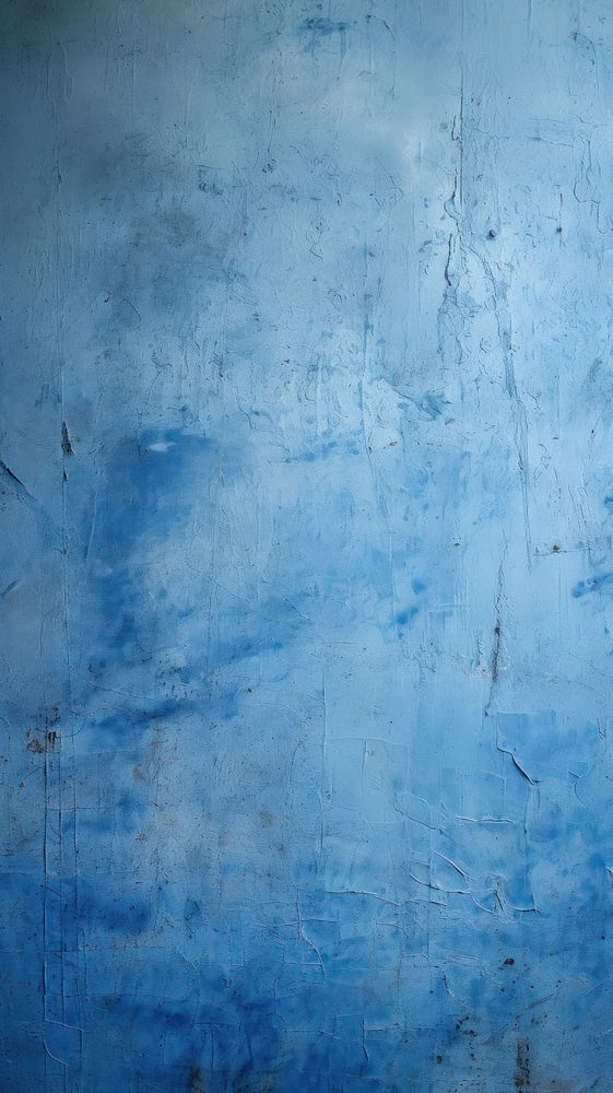 Blue wall painting rough. 
