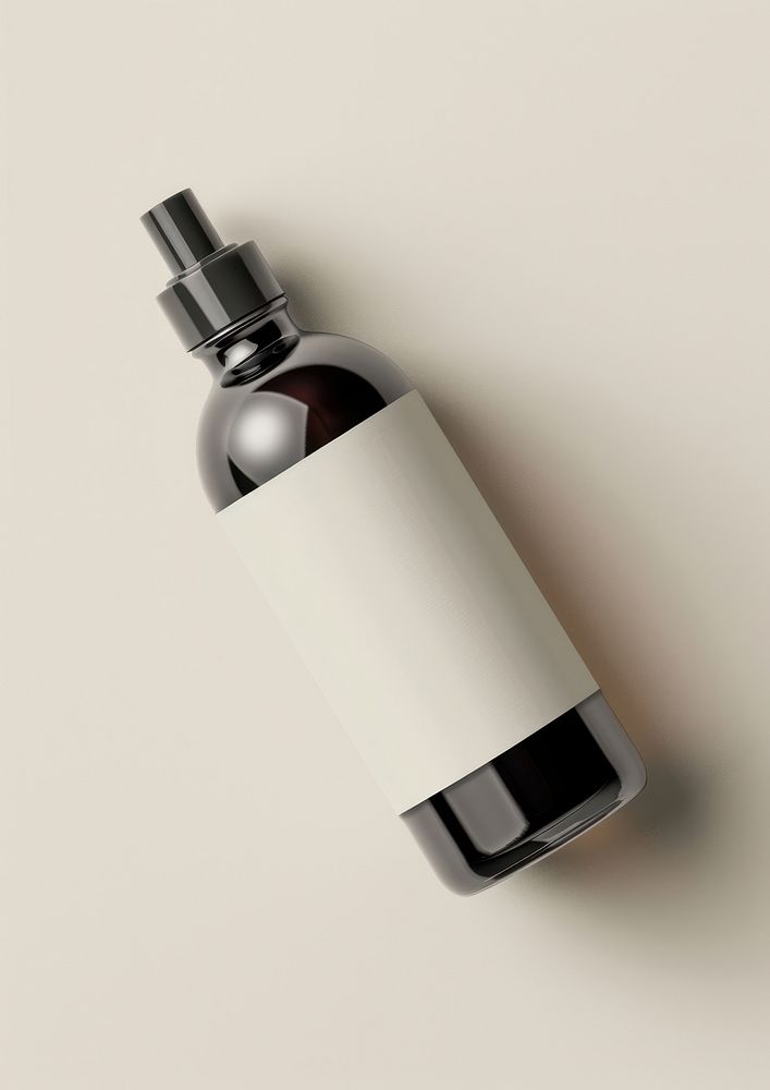 Bottle white background container cylinder.