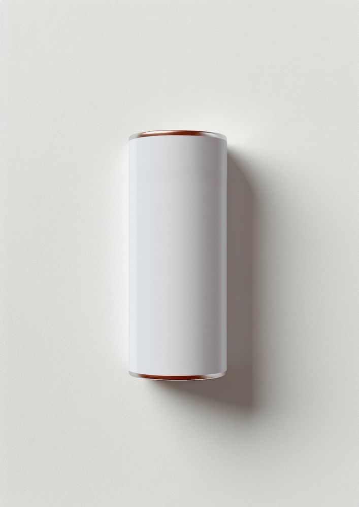 Battery alkaline cylinder white background porcelain.
