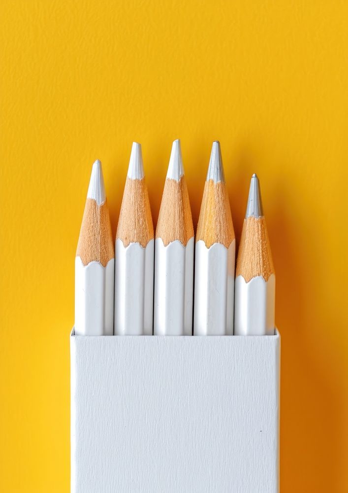Pencil box arrangement creativity education.
