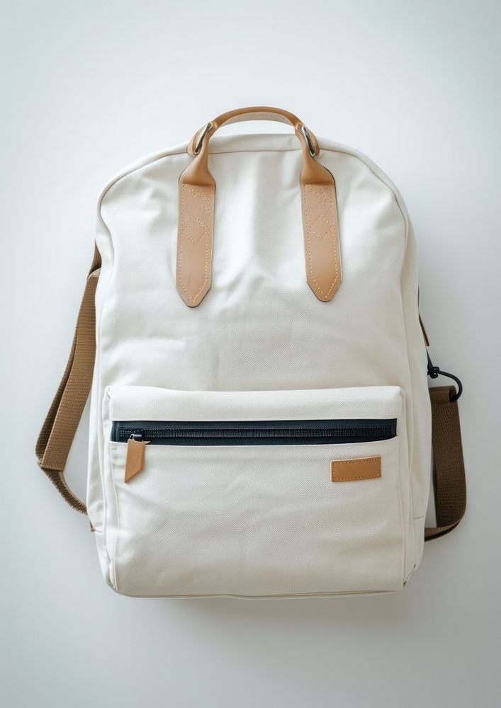 School bag backpack handbag white.