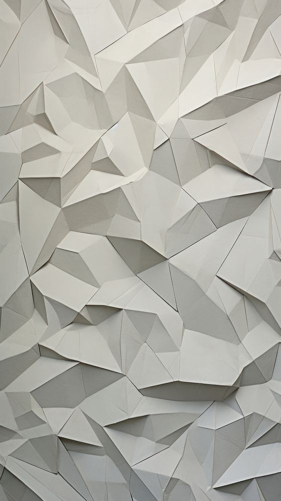 Geometric pattern paper white wall. AI generated Image by rawpixel.