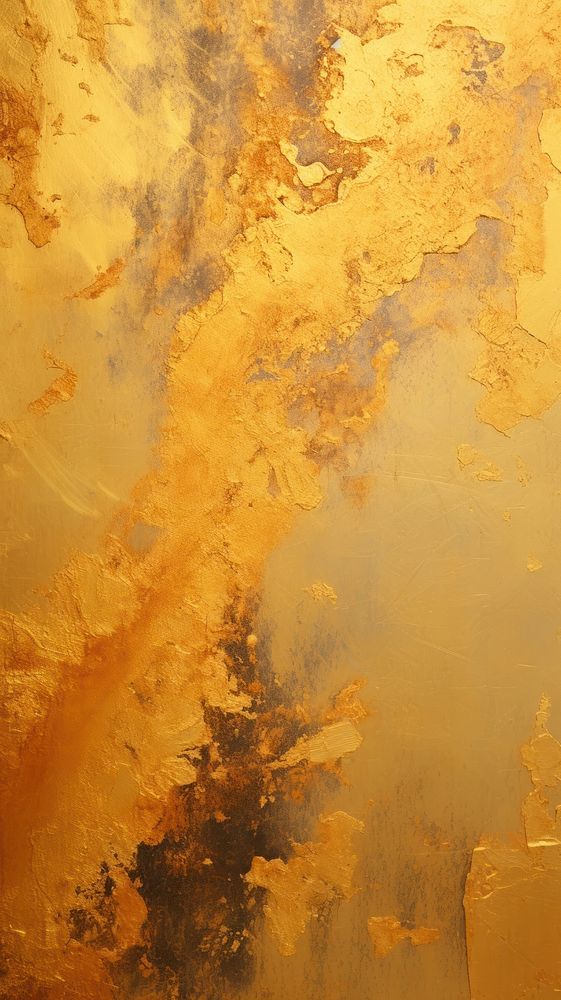 Gold painting plaster rough. AI generated Image by rawpixel.