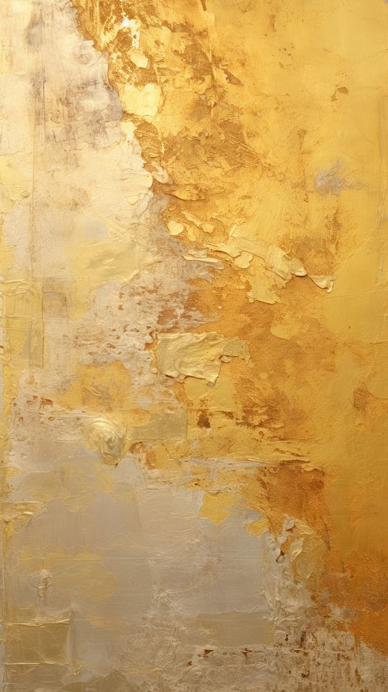 Gold painting plaster rough. 