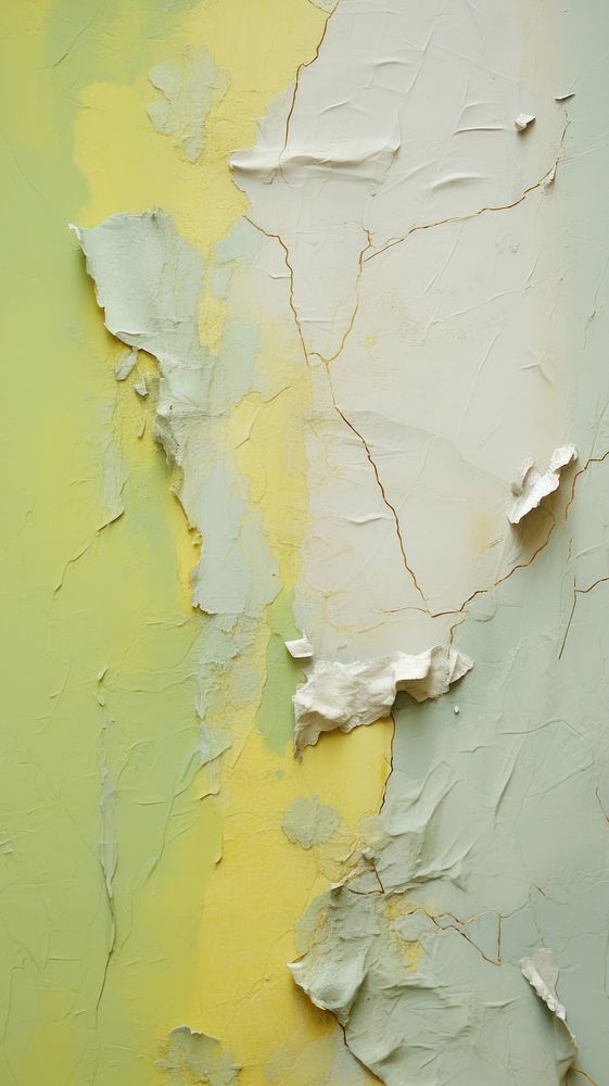 Light green and pastel yellow plaster rough paint. AI generated Image by rawpixel.
