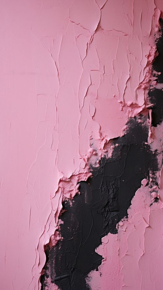 Little black and pink plaster rough paint. AI generated Image by rawpixel.