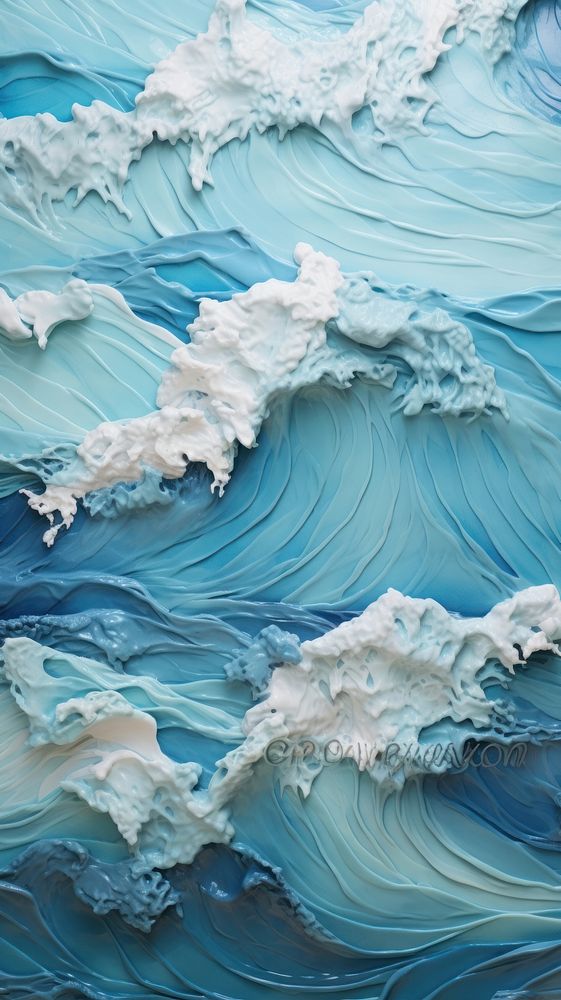 Ocean turquoise glacier nature. 