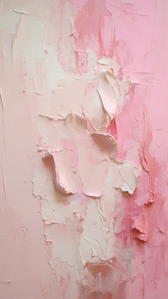 Pink pastel wall plaster paint. 
