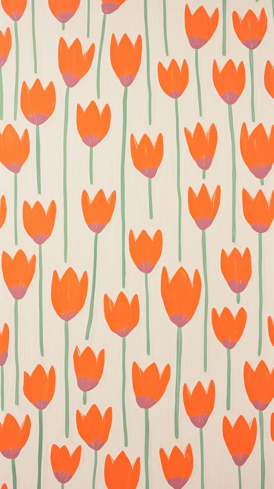  Tulip flower pattern backgrounds petal. AI generated Image by rawpixel.