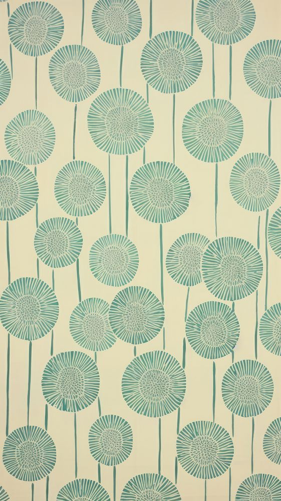  Dandilion flower pattern backgrounds repetition. AI generated Image by rawpixel.