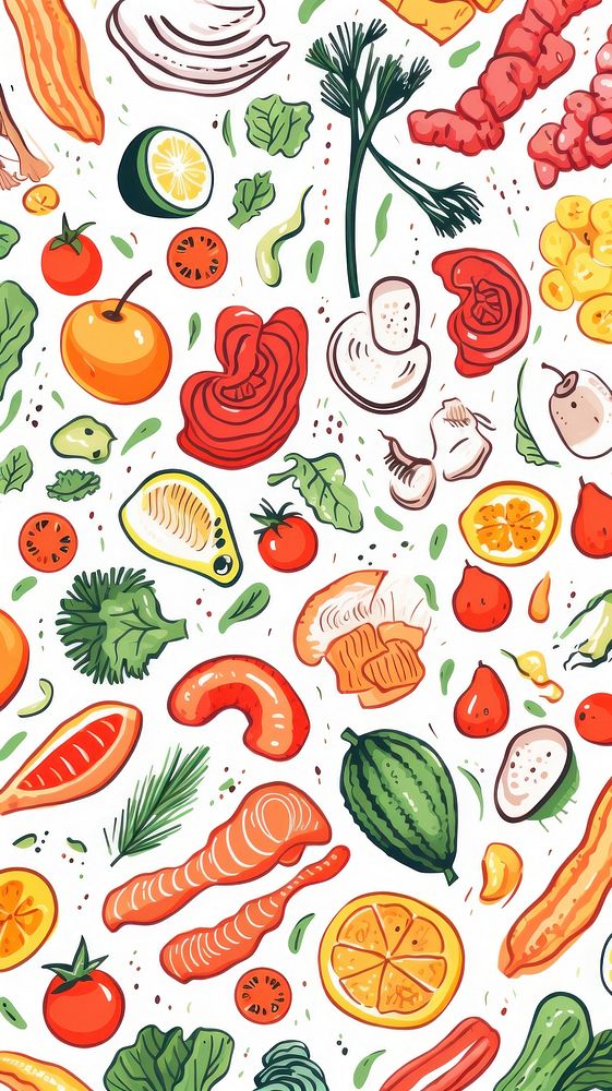 Organic food backgrounds vegetable pattern.