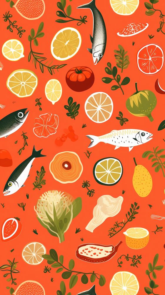 Organic food pattern fruit backgrounds.