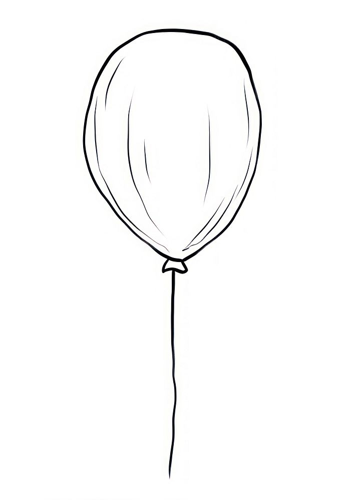 Balloon sketch doodle draw.