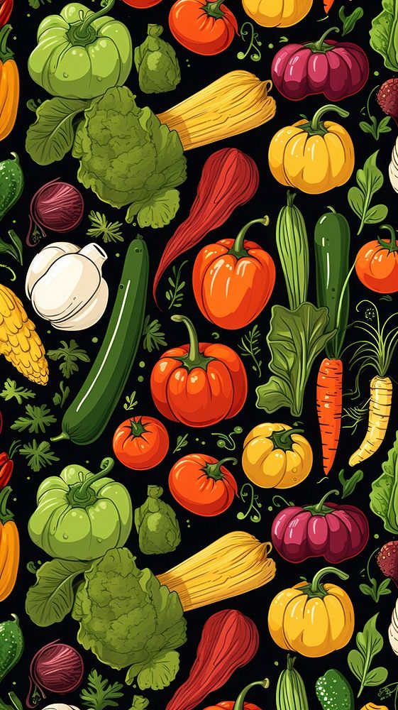 Food vegetable backgrounds pattern.