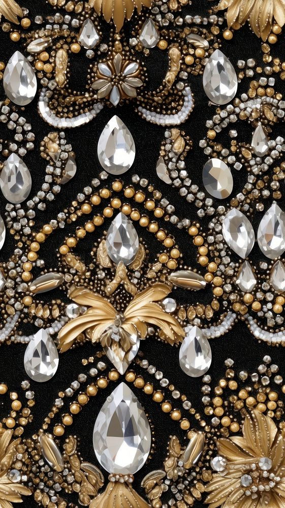 Jewelry pattern luxury bling-bling. | Premium Photo - rawpixel