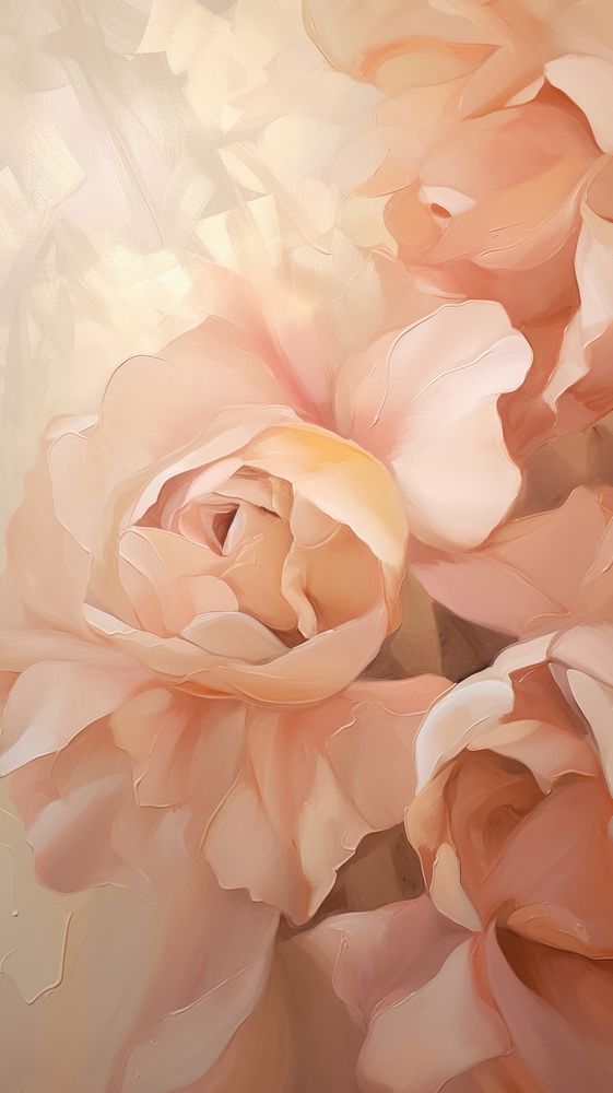  Rose petals flower backgrounds painting. AI generated Image by rawpixel.