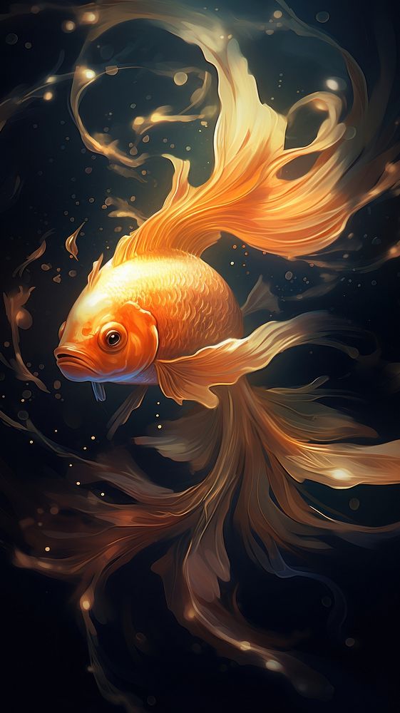 Goldfish animal underwater wildlife. | Free Photo Illustration - rawpixel