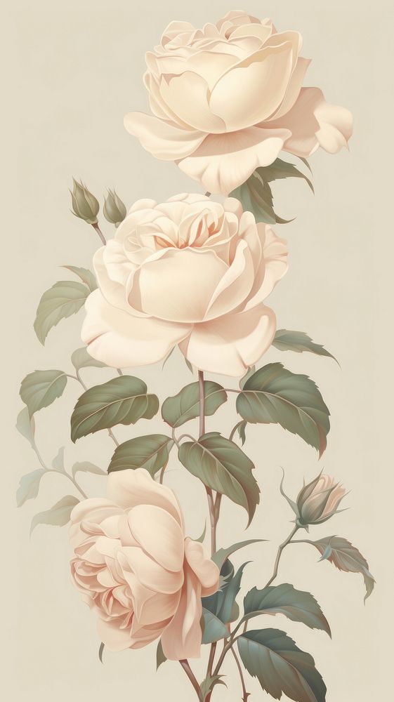  Roses flower art painting. 