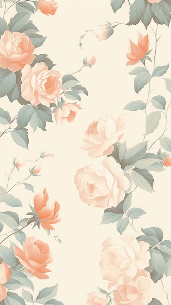  Roses petal pattern flower backgrounds plant. AI generated Image by rawpixel.