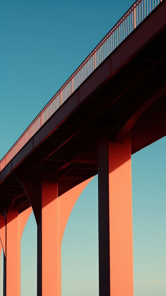  Bridge architecture overpass viaduct. AI generated Image by rawpixel.