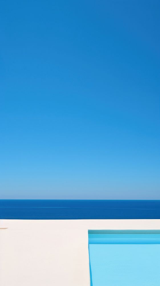 Ocean calm sky outdoors horizon. AI generated Image by rawpixel.