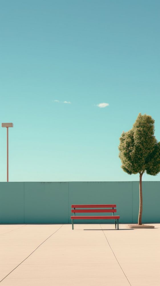  Park shadow plant bench. AI generated Image by rawpixel.